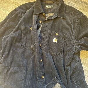 Carhartt Dark Blue Corduroy Shirt